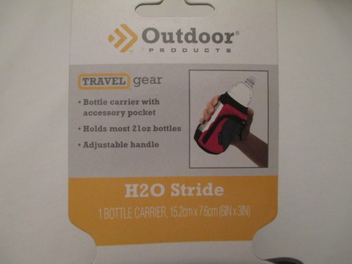 PRODUCTOS PARA EXTERIORES H2O STRIDE - PORTABOTELLAS 21 OZ - BOLSILLO AZUL Y CORREA DE MANO - Imagen 3 de 5