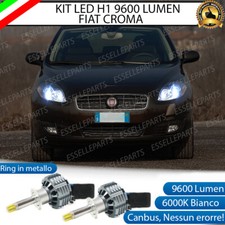 KIT FULL LED H1 CANBUS 360° FIAT CROMA RESTYLING LENTICOLARE 9600 LUMEN 6000K