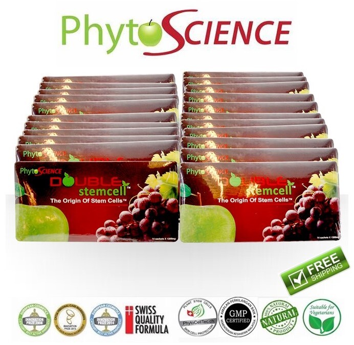 Traitement PhytoScience Double Cellule Souche - Poudre Contre Cicatrices D'acné Et Rides - 14 Sachets - Neuf