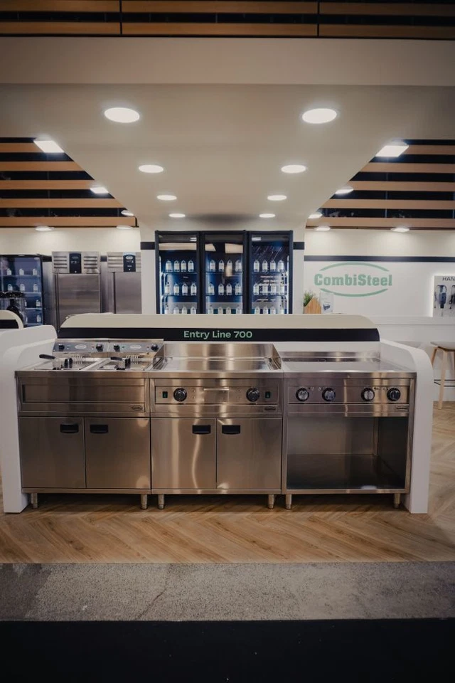 Combisteel 2 x 12L Fritteuse – 400V  Elektro – 2*9kW – Edelstahl – Doppelfriteus - Bild 3 von 3