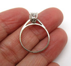 14K White Gold White topaz Solitaire Engagement Ring size 6 [R312] — photo 6
