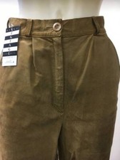 Women's 80's Vintage suede pants Women's high waisted suede trousers with tape