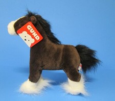 Gund plush stuffed Clydesdale Horse w/ original tags "Dale" 042984 rj