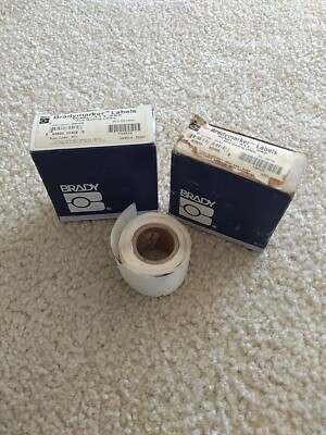 BRADY LABEL WML-311-292 Wire Marking Labels 250 per roll White 2 +1/2 Rolls