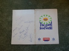 England World Cup squad  1970  original autographs signed in 1970
