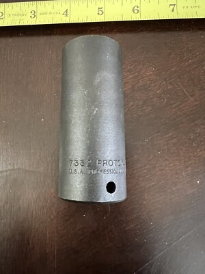 (QTY 1) Proto J7332H, 1'' Torque Plus Deep Impact Socket, 12 Point