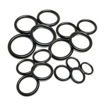 Rundring Stahl Schwarz galvanisiert Ø 3 4 mm x 20 22 25 mm O-Ring Metallring