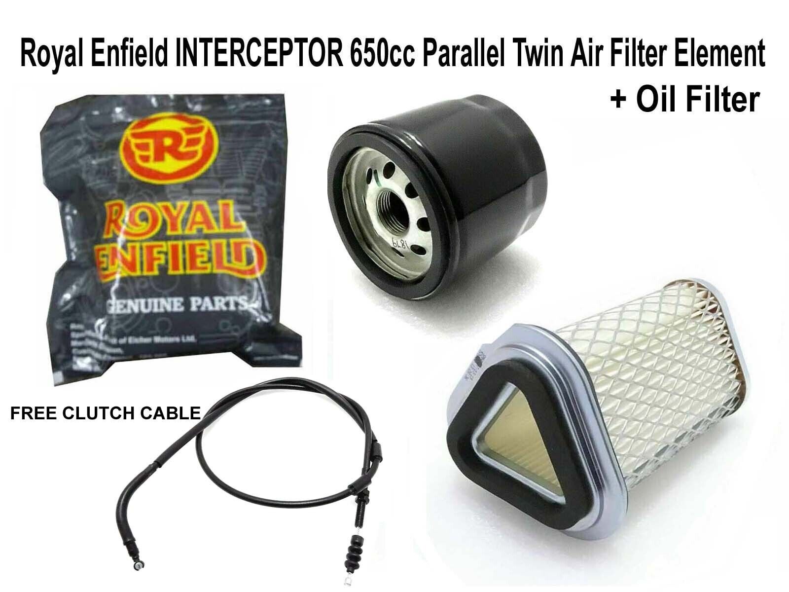 FIT FOR ROYAL Enfield INTERCEPTOR 650cc Parallel Twin AIR, OIL FILTER,CABLE(U)