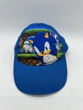 Sonic The Hedgehog  Baseball CAP HAT Adjustable Boys  Gamer Hat Blue