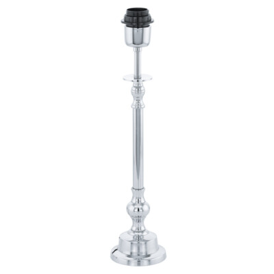 EGLO Bedworth Tisch Nachttisch Leuchte Lampe Leuchtenfuß chrom Metall E27 60W