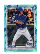 2020 Bowman Chrome Draft AQUA SAPPHIRE #BD-136 Alika Williams /20 - TB Rays 🔵