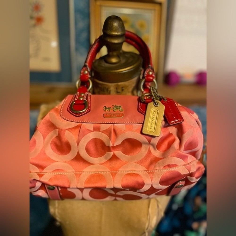 Pink coach bag