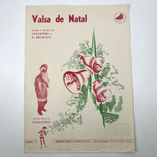 Vintage 1965-Valsa De Natal-Canarinho-Brumatti-Sao Paulo, Brazil-Sheet Music