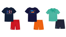 New Baby Toddler Boy Under Armour T-Shirt Shorts Set Pick Size Color