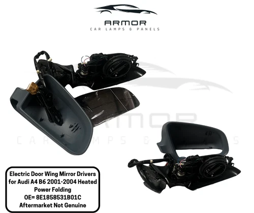 Electric Door Wing Mirror Drivers for Audi A4 B6 2001-2004 Heated Power Fold