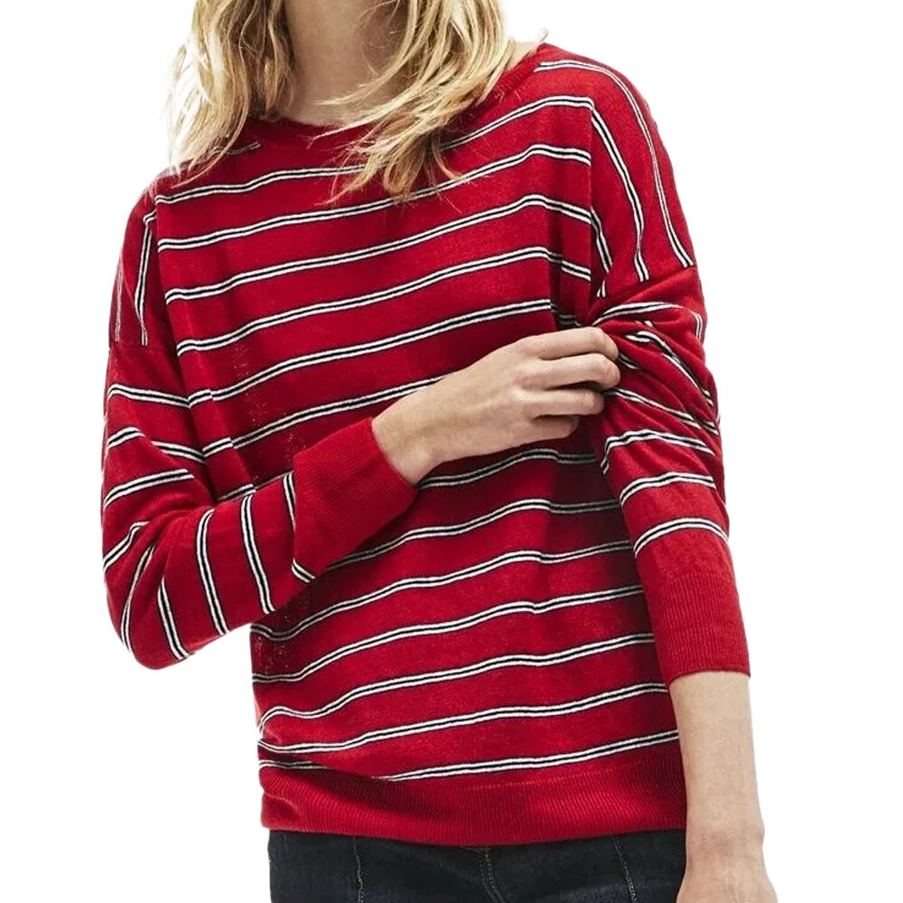 Pull Rouge Femme Lacoste AF6421