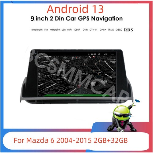 Car Radio Player Fit For Mazda 6 2004-2015 GPS Navigation Mirror link HD Video - 第 2/16 張圖片