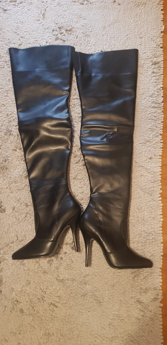 Pleaser Seduce-460 in Black - Pleaser Shoes