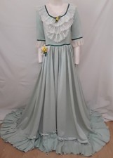 CIVIL WAR Ruffle Dress Costume Southern Belle GOWN Festival Theatre Maiden S M