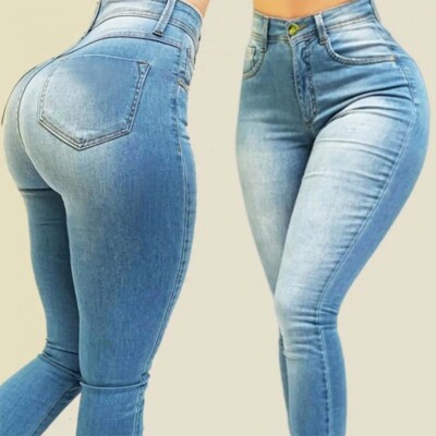 Pantalones De Mujer Jeans Vaqueros De Mezclilla Colombianos Levanta Cola Ropa