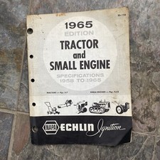 1965 Echlin Tractor Small Engine Specs 1958-1965 Specifications