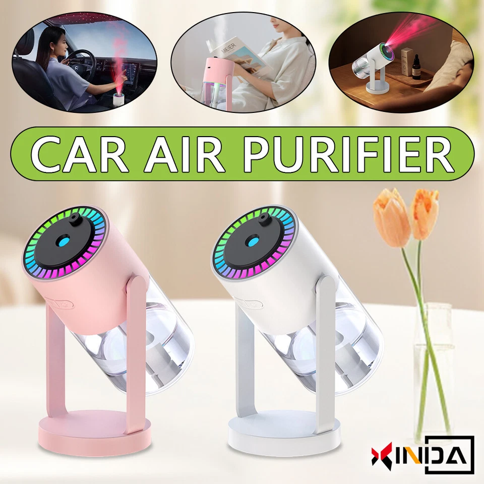 Diffuser Starry Sky Humidifier Night Light Car Air Purifier Mist Projection USB - Image 2 of 4