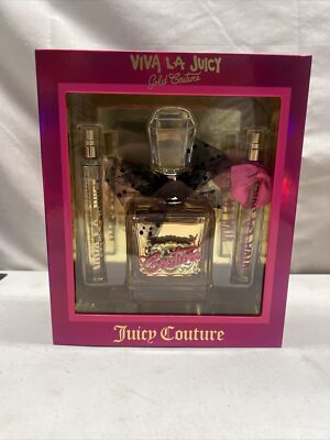 juicy Couture  Viva La Juicy Gold Couture perfume gift set - 3.4 Oz W Trvl Spray