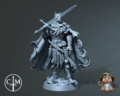 Old-Man Werewolf High Quality Dungeons and Dragons Miniature 3D Print | Claymor