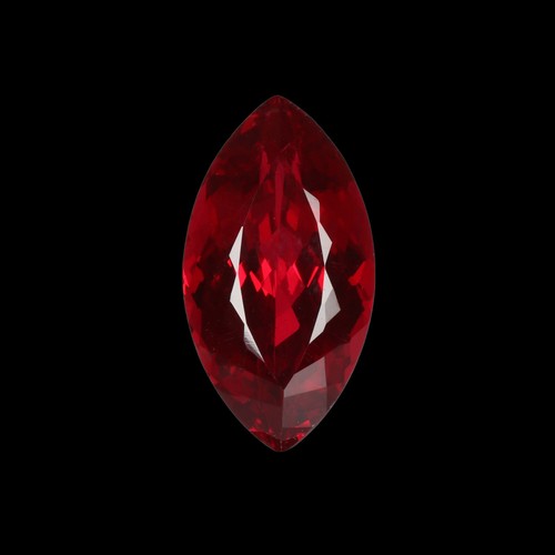 Sri Lanka Red Color Ruby Marquise Shape 21 Carat Imitation Created Gemstone - Picture 2 of 7
