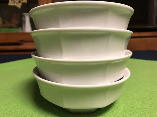 Savoir Vivre Maison Blanche Dessert Bowls Set of 4 White Y0008 Lovely 4.75" - Picture 7 of 7