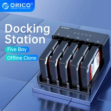 ORICO 5 Bay SATA External Hard drive Docking Station 2.5/3.5" HDD/SSD USB 3.0