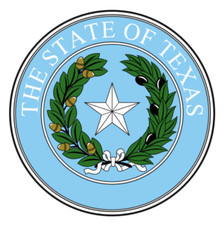 5" texas state seal sticker decal usa made