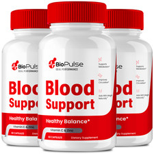  3 Pack BioPulse Blood Support Capsules for Healthy Circulation  Stable Level