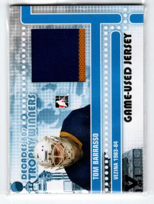 2010-11 ITG Decades 1980s Jerseys Black #TWJ13 Tom Barrasso 1/1 *#/100