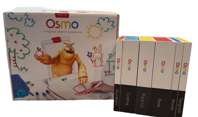 Osmo Educational iPad Air Mini Games Bundle Coding Words Numbers Tangram