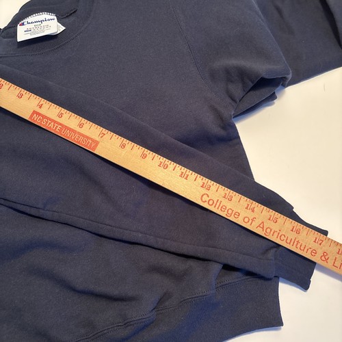 NEW Champion Eco Authentic Sweatshirts Child Large 7 Navy W/ Logo Lot Of 2 - Picture 7 of 7