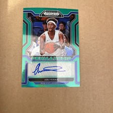 2022-23 Panini Draft Picks - College Penmanship Green Prizm Abu Kigab TC CP-ABU 