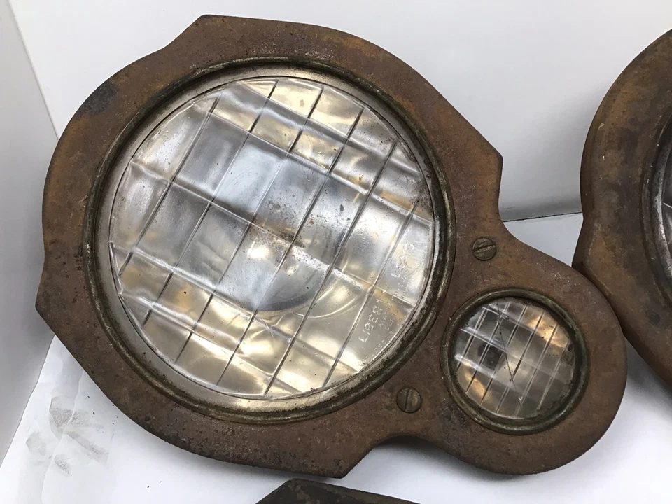 2 faróis Packard Twin Six 1918–1922 R&L e capa extra - Imagem 2 de 4