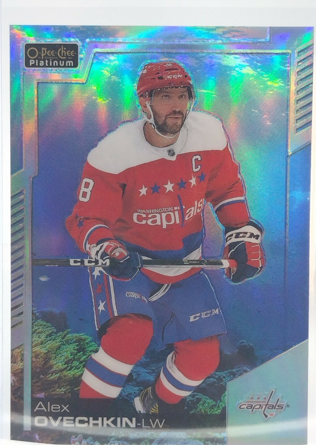 2020-21 OPC Platinum Alex Ovechkin AQUAMARINE CAPS
