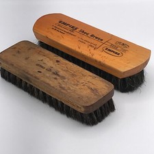 2 Vintage Shoe Shine Brushes -Empire and Very Vintage Shoe Shine Brush
