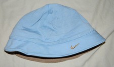Youth Girls Nike Reversible Multi-Color Brown Sky Blue One Size Bucket Hat