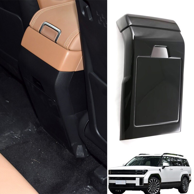 For Hyundai Santa Fe 20232024 Glossy Black Rear Air Outlet Vent Cover