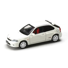 1/64 HJ JDM Honda CIVIC TYPE R EK9 Diecast Model Car -WHITE-