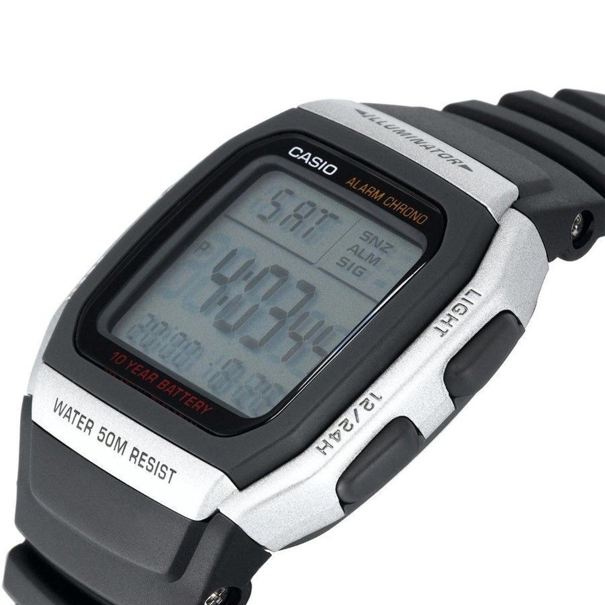 CASIO W-96H-1AVES MENS DIGITAL QUARTZ WATCH W/ BATTERY TIMER ALARM