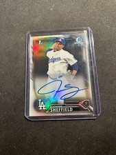 2016 Bowman Draft Chrome Pick Refractor /499 Jordan Sheffield #CDA-JS Auto