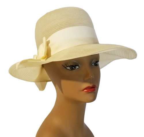 JOYEBUY Womens UPF50 Foldable Summer Straw Hat Wide Brim Fedora
