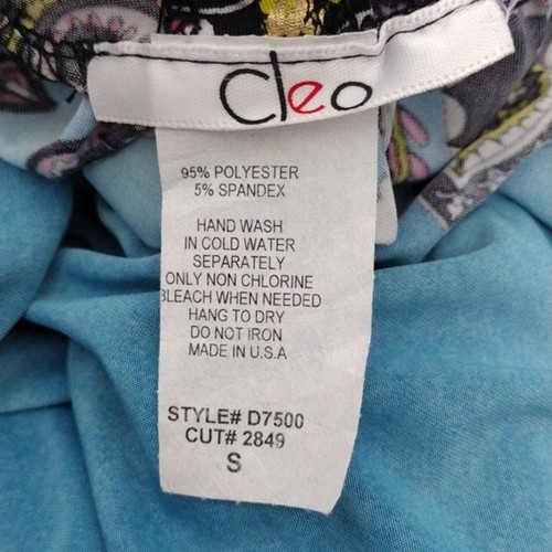 Cleo Halter Multicolored Silky Satin Empire Cut Maxi Dress Small - Picture 9 of 9