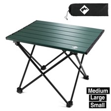 Mesa de Camping Portátil Ultraligera Aluminio Plegable Mesa de Playa con Bolsa de Transporte L/M/S