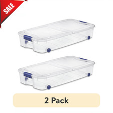 Sterilite 66 Qt Ultra Storage Box, Clear Unde...