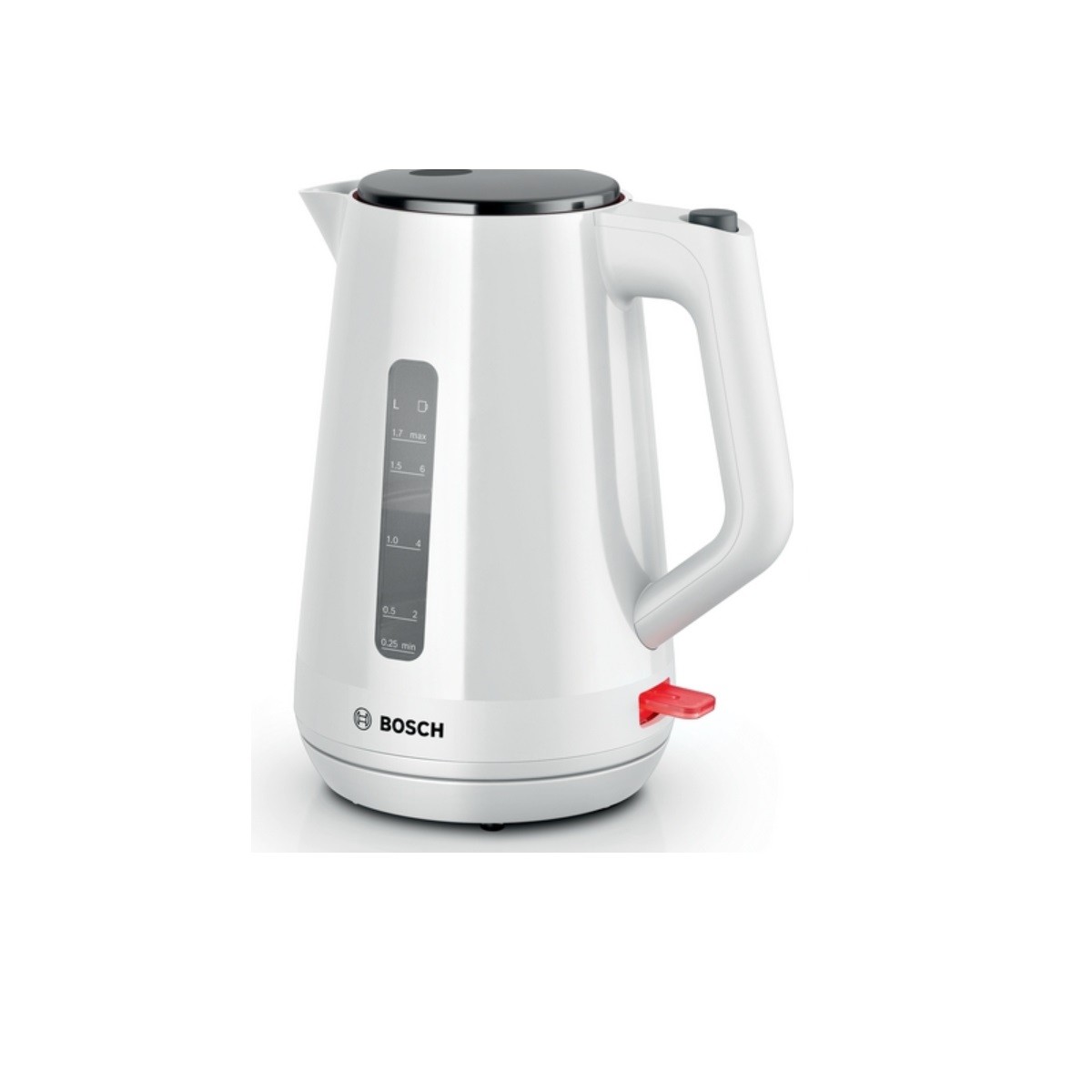 Bouilloire électrique rapide Bosch TWK1M121 blanc mat 1.7 litre sans BPA pour infusion